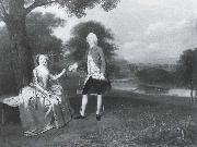 Arthur Devis, Gentleman and Lady in a Landscape